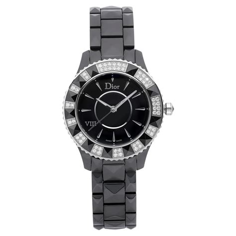 VIII Ceramic Black Dial Watch 